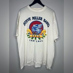 Steve Miller Band 1999 Tour Tee XL Vintage Rock Shirt Double Sided Graphic